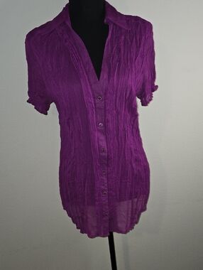 Esprit Crinkle Button-Down Shirt